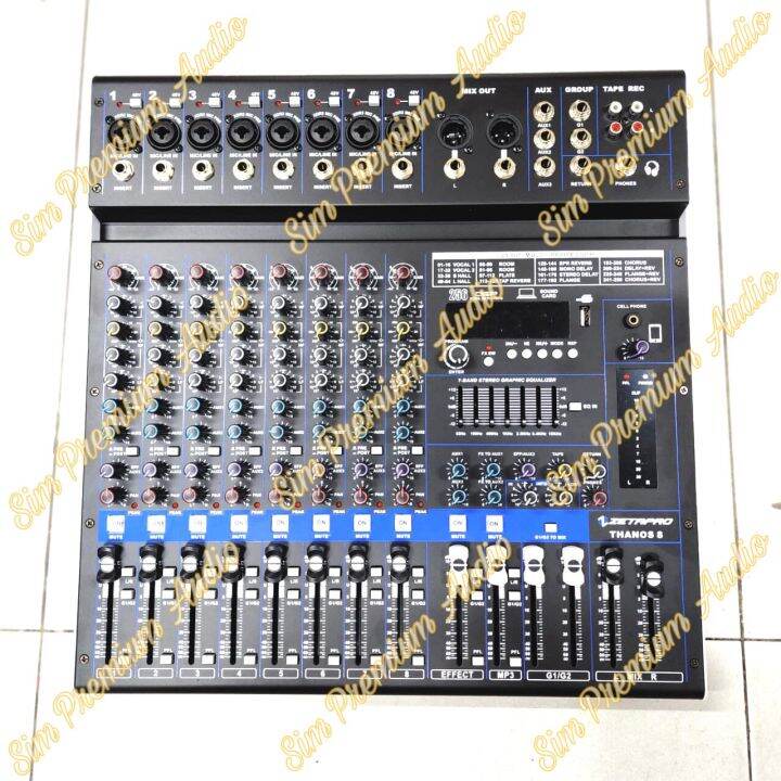 Mixer Audio Zetapro Thanos 8 8channel Original Zetapro Thanos8 Mixing 8