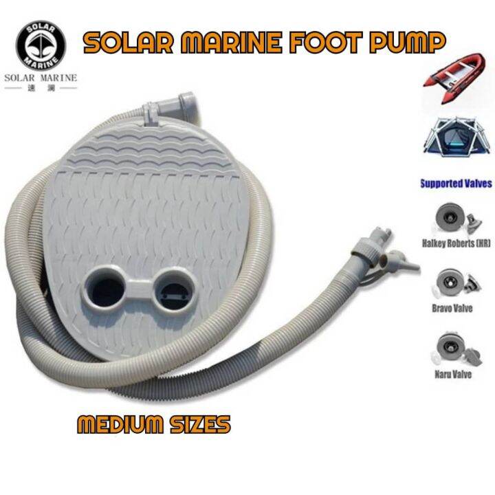 Solar Marine Foot Pump For Inflatable Boats 28cm Lazada