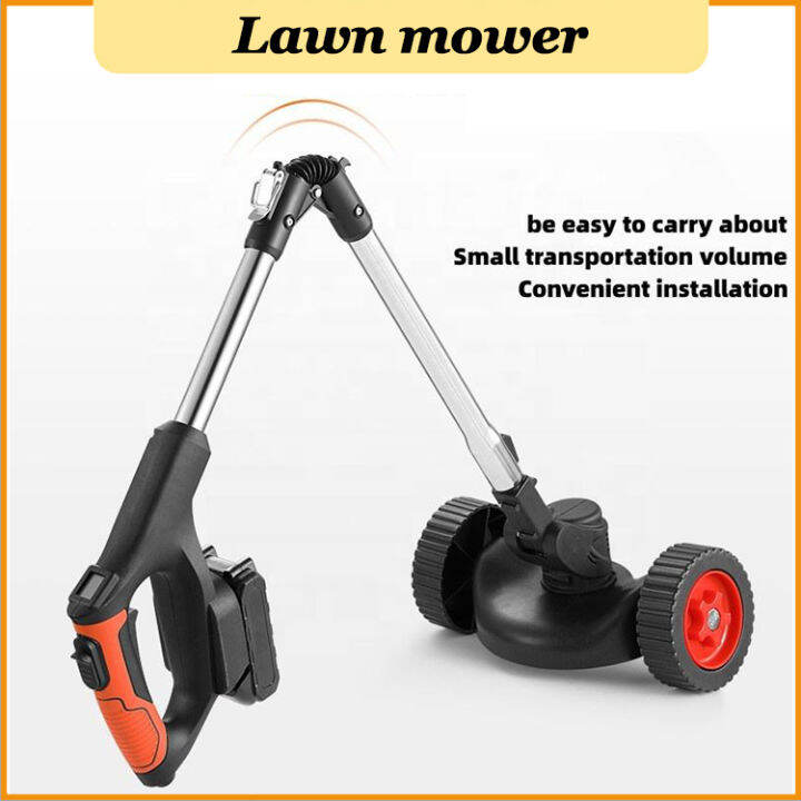 NEOBRISKEN power lawn mower with foldable telescopic rod Lithium ...