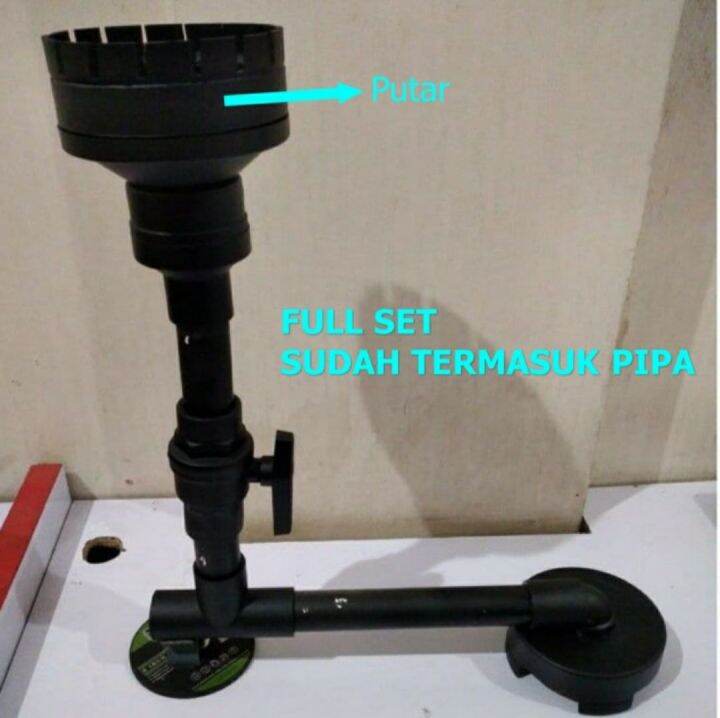 SKIMER PUTAR KOLAM IKAN KOI PAKET SKIMMER PUTAR FULLSET VACUM DRAIN