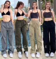 เอว 24-38" ?Y2K pants02  ผ้าไนลอน?