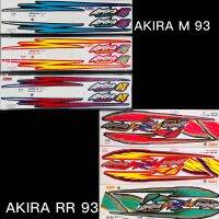 สติกเกอร์ AKIRA 110M/RR ปี93 รุ่น3 ชุดใหม่ล่าสุด เคลือบเงา เหนียว ติดทน ไม่กรอบ