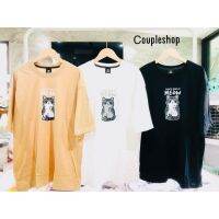 Oversize เสื้อยืดโอเวอร์ไซส์ MeowMeow มินิมอล มีเก็บปลายทาง