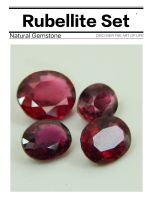 8+ cts Natural Vivid Purplish Pink Rubellite Tourmaline Loose Gemstone Set 4 Pcs Oval Shape Genuine Madagascar Gemstone for Jewelry