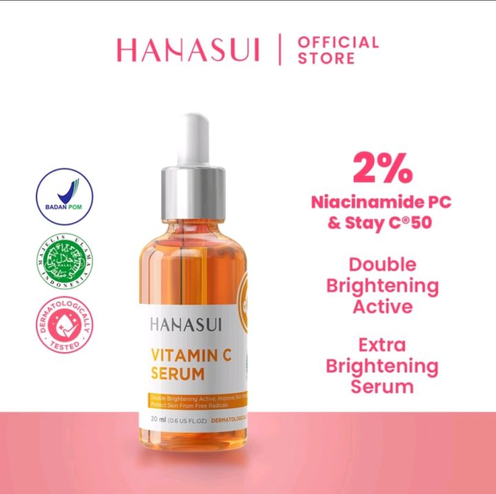 HANASUI Face Serum Vitamin C New Look & Improved Formula | Serum Wajah ...