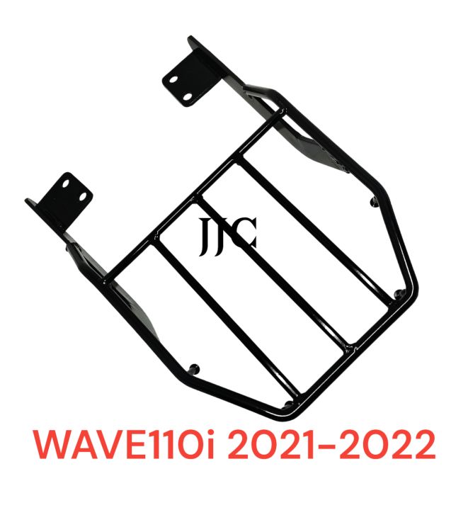 แร็คท้ายเหล็กชุบโครเมี่ยม-ตะแกรงท้ายสำหรับwave110i-ปี2021ถึง2022