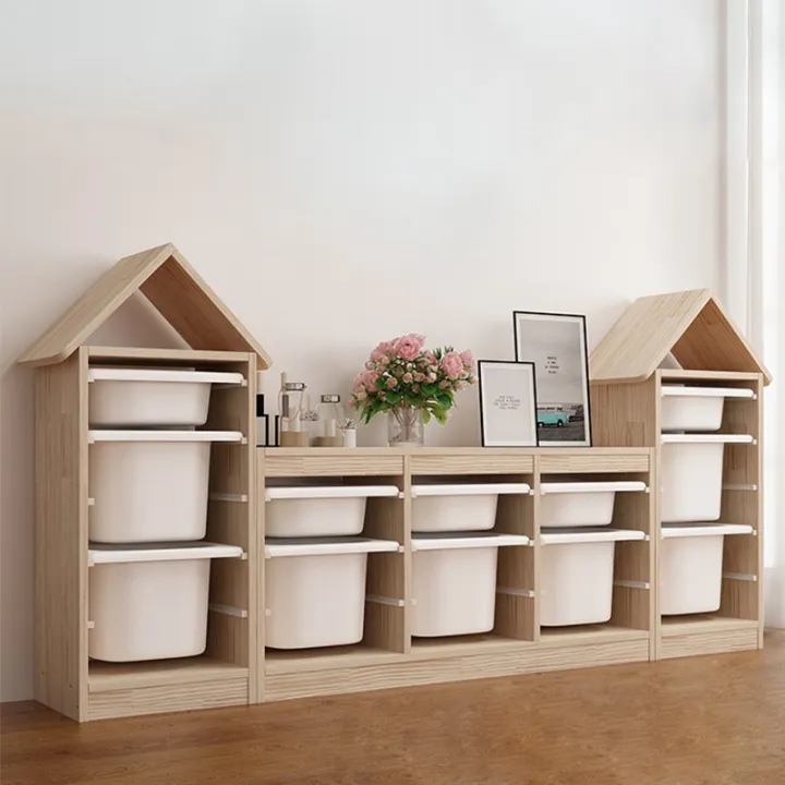 Solid Wood Toy Storage Kindergarten Creative Children Drawer Organizing Large