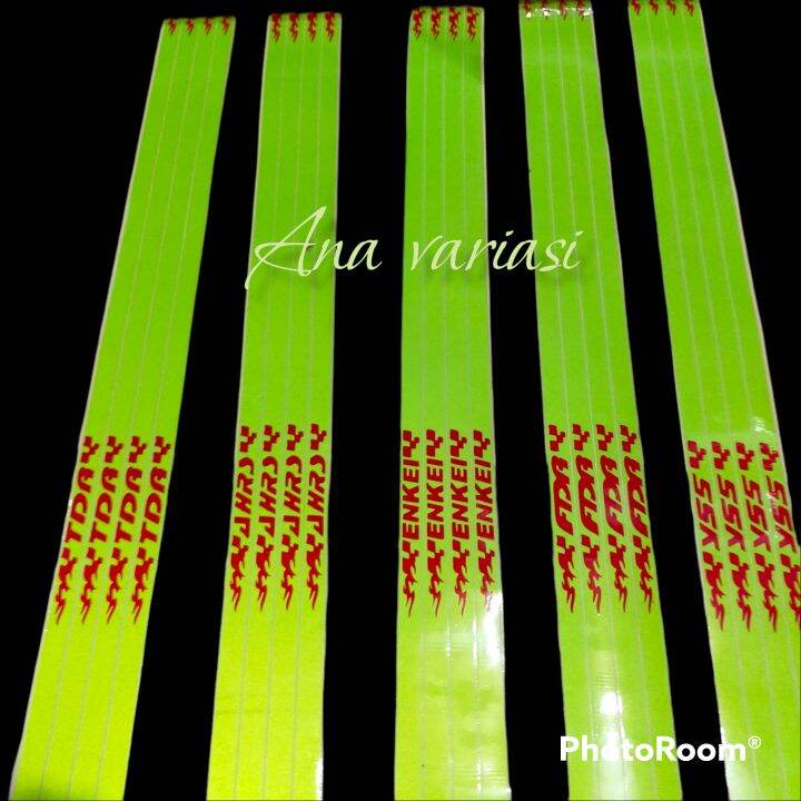 Lis velg motor universal ring 16 Stiker Lis velg motor kuning stabilo