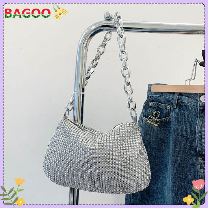 Elegant Chic Sequins Evening Clutch Bag Shiny Crystal Female Dinner