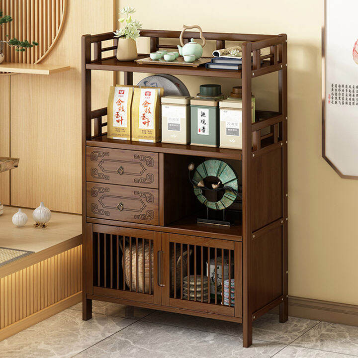 Antique Shelf Solid Wood New Chinese Style Duobaoge Tea Storage