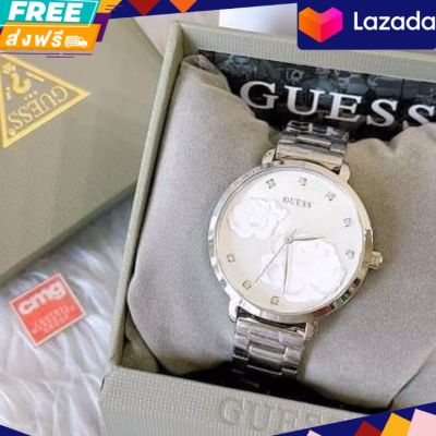 นาฬิกาข้อมือ ผู้หญิง Guess GW0242L1 Sparking Rose Silver หน้าปัด 38 มิล