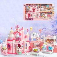 ProudNada Toys ของเล่นเสริมทักษะ บ้านตุ๊กตา ปราสาทเจ้าหญิง(พร้อมอุปกรณ์) YASINI FUNNY CASTLE HOT BOUTIQUE BAY DREAMY NO.6689