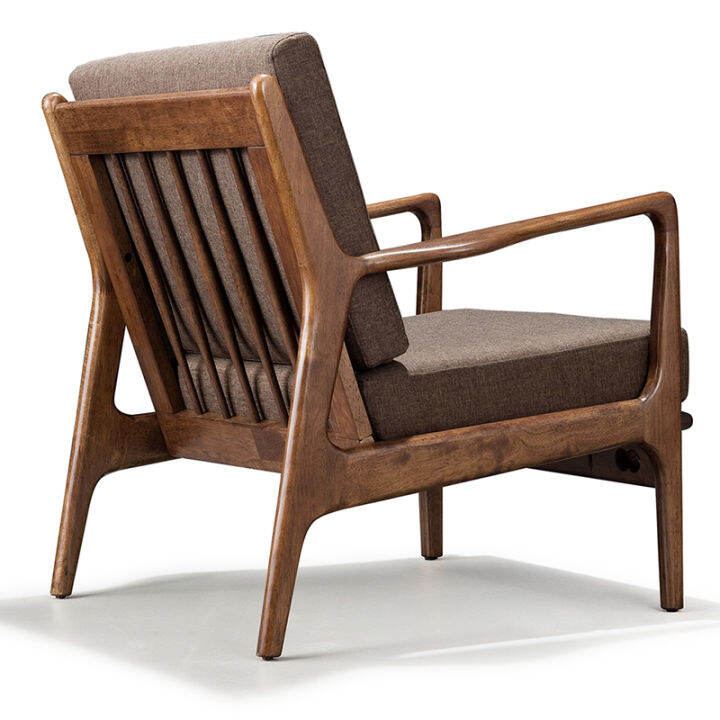 Romo Nordic Solid Wood Sofa Small Apartment Modern Minimalist Single