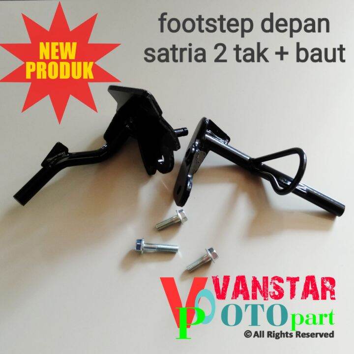 Besi Step besi step footstep depan satria hiu lumba 2tak set baut | Lazada Indonesia