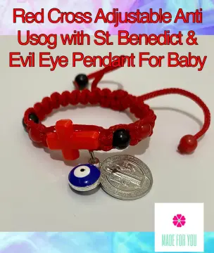 Pair Of Evil Eye Protection Najariya Stretch Bracelet For Babies And Kids  Set Of 2
