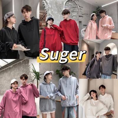 Suger💙 เสื้อแขนยาว สีพื้น เสื้อกันหนาว ผ้าโพลีเอสเตอร์100% ผ้านุ่ม เสื้อสีพื้น N1-7