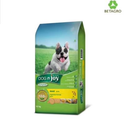 Dog n joy Complete Adult Vegetarian Formula ด็อกเอ็นจอย สำหรับสุนัขโตทุกสายพันธุ์​ สูตรเจ ขนาด 10 Kg.​ และ​ 20​ kg.