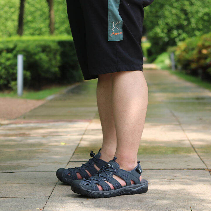 GRITION Men Sandals Outdoor Fashion Summer Beach Shoes Male Casual