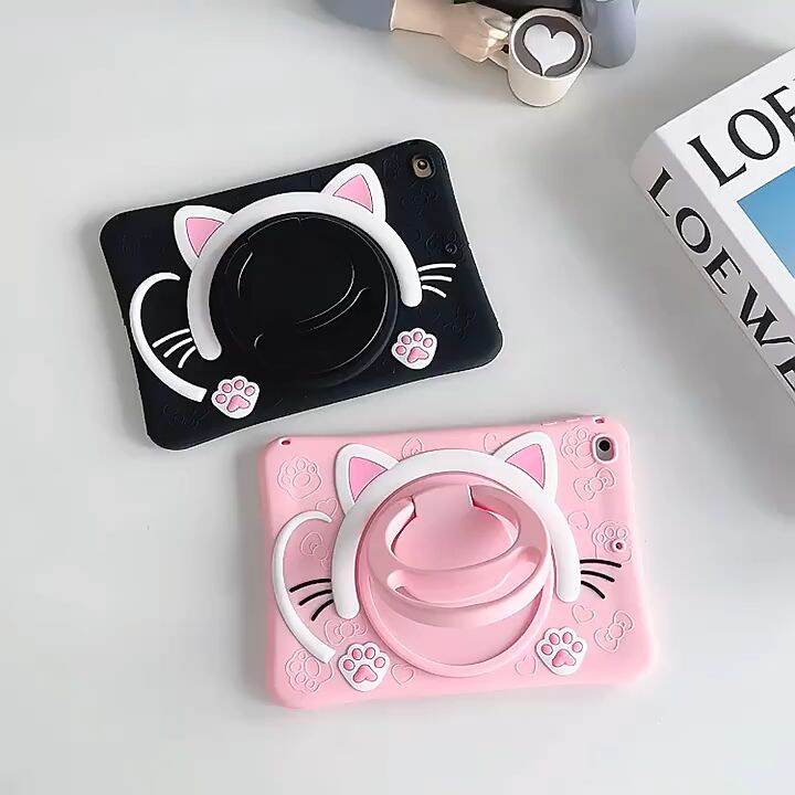 Soft Case iPad Pro 11 inch 2022 2021 2020 Casing Anak Cover Kartun Cat