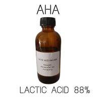 AHA lactic acid 88% กรดแลคติก เอซิด 100ml กรดผลไม้ ผลัดเซลล์ผิวอย่างอ่อนโยน เป็นส่วนผสมสำหรับการทำเครื่องสำอาง อัตราการใช้งาน1-10% มีวีธีใช้พร้อมให้ในกล่อง ช่วยให้ผิวพรรณขาวใสอย่างอ่อนโยน เรียบเนียนขึ้น สินค้าแท้100% AHAแท้