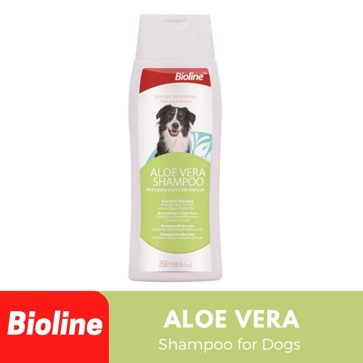 Bioline Aloe Vera Shampoo for Dogs 250ml Pet Dog Alovera Shampoo