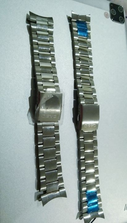 สาย-นาฬิกา-casio-edifier-stenless-24mm-มีข้อครบ-ของให้ไม่เคยใช้-ราคาต่อเส้น