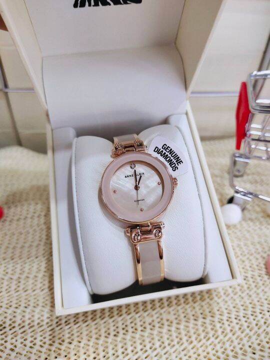 ประกันศูนย์ไทยนาฬิกาข้อมือผู้หญิง-anne-klein-ak-1980bmrg-ladies-quartz-watch-ขนาด-28-mm