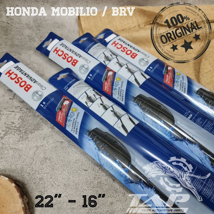 WIPER BLADE FRAMELESS MOBILIO BRV BOSCH CLEAR ADVANTAGE 22