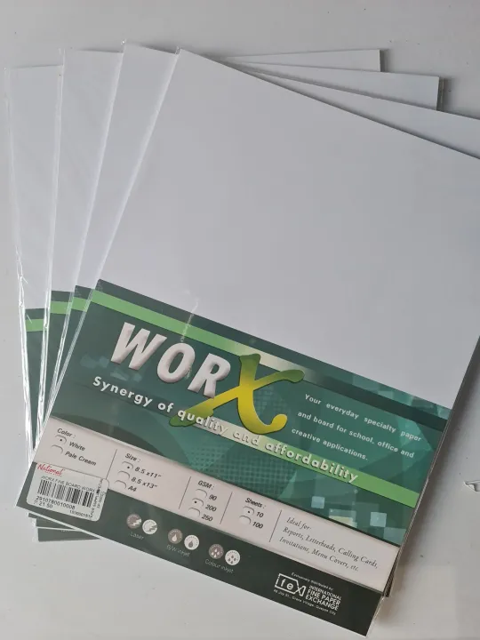 Worx Vellum Board (Short 8.5 x 11) (200gsm) Lazada PH