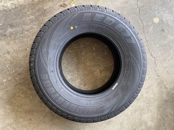 ยางขอบ14-195r14-bridgestone-leo677-ยางใหม่-บริดจสโตน-ปี23-ราคาต่อเส้น-ฟรีจุ๊บลม