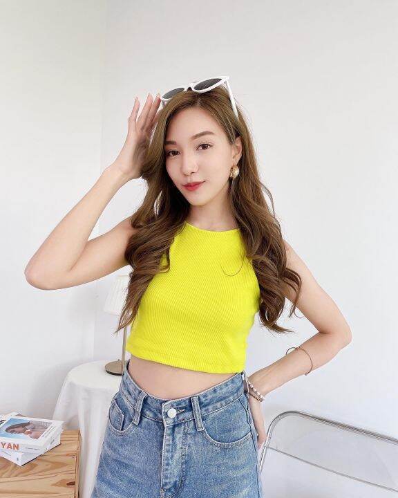 moda-shop-basic-crop-top-เสื้อครอปท๊อป-เสื้อครอปผู้หญิง