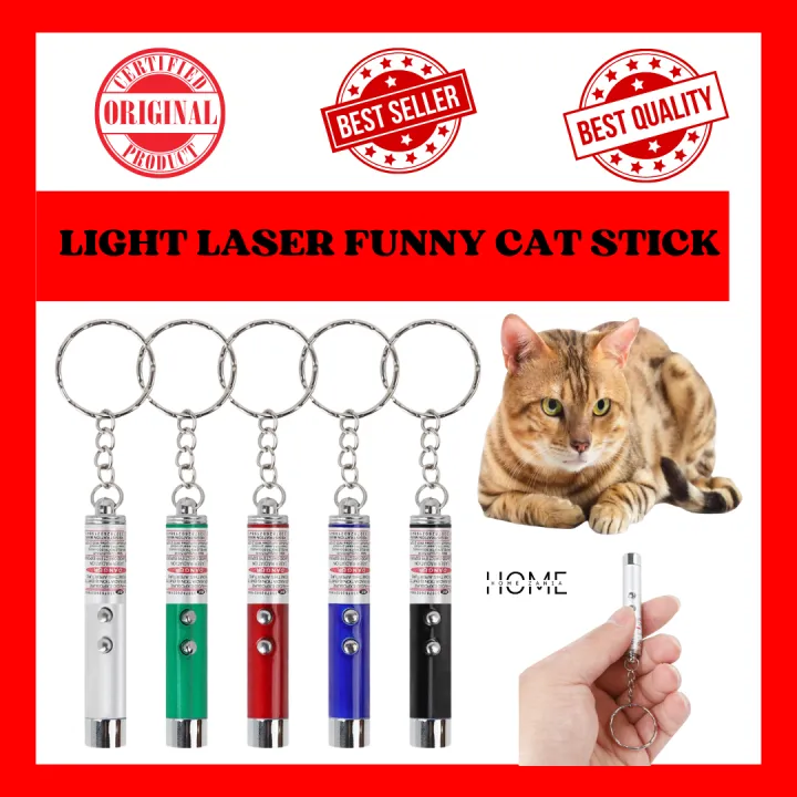 🔥100% ORIGINAL NEW ARRIVAL Laser Light Funny Pet Cat Stick 2in1 Laser  Pointer🔥
