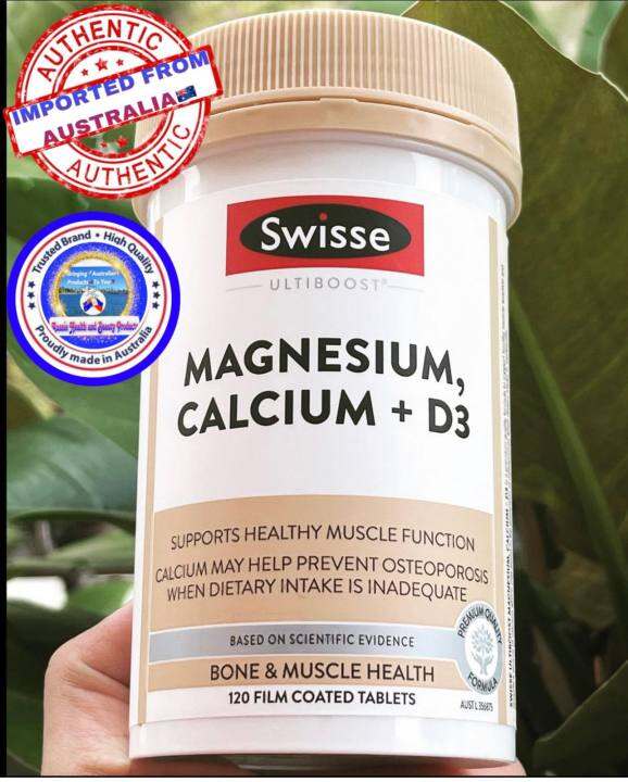 AUTHENTIC 🇦🇺 Imported From Australia Swisse Ultiboost Magnesium Calcium + Vitamin D 120 Tablets
