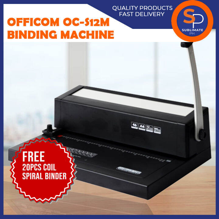 OCS12M Spiral Binding Machine A4 Size Heavy Duty (46 Punching