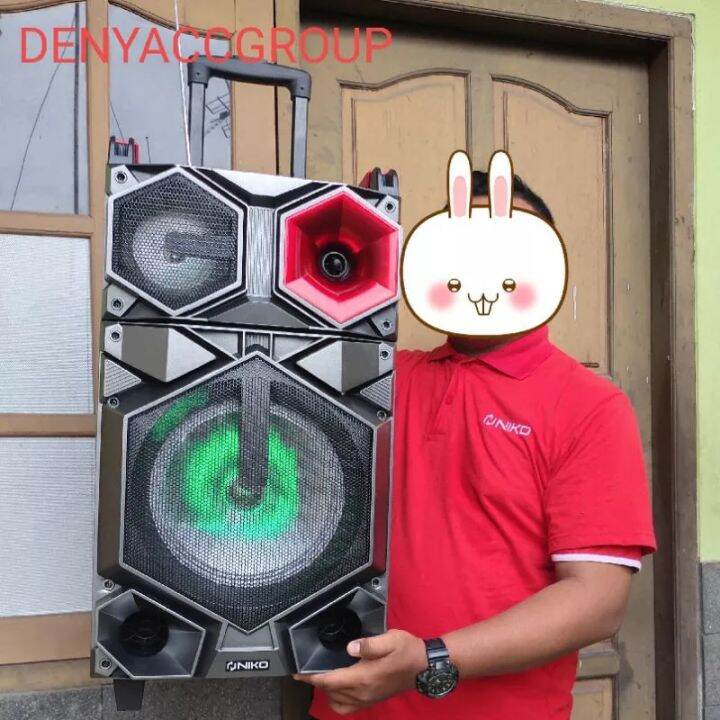 SPEAKER NIKO WT 10A KARAOKE BLUEETOOTH FREE MIC WIRELESS 1 Lazada