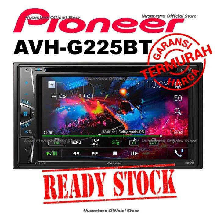 TERMURAH Pioneer AVH G225BT Head Unit Mobil Double Din Head Unit Audio