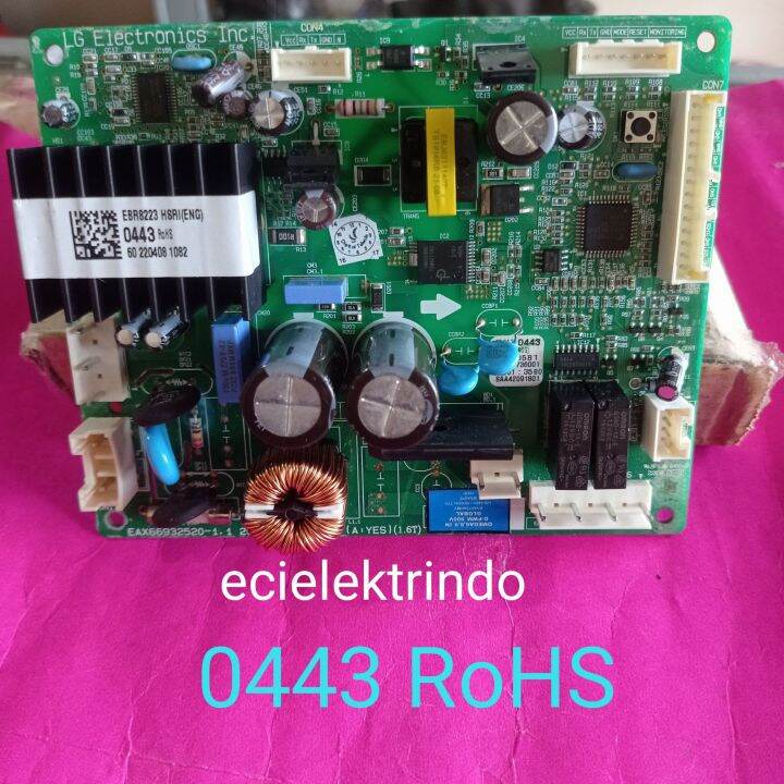 MODUL PCB KULKAS LG INVERTER EBR8223 HSRI(ENG) 0443 ROHS PRODUK BARU ...