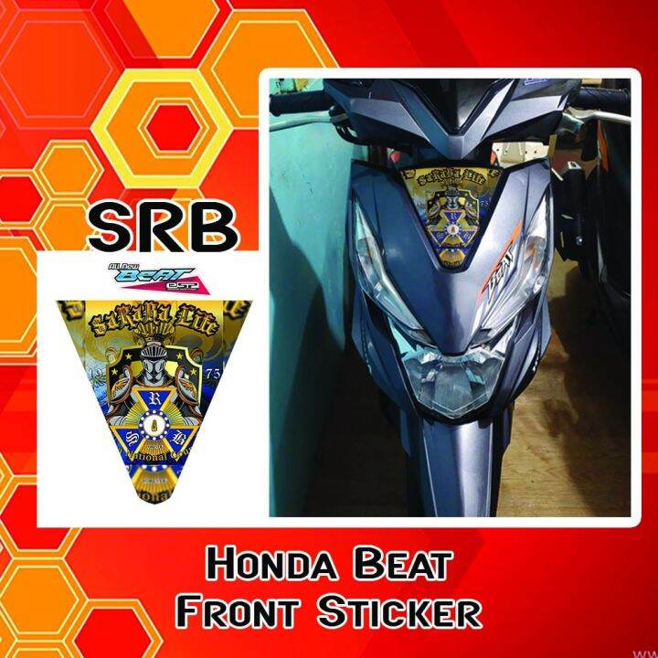 SRB front sticker for Honda beat v2 | Lazada PH