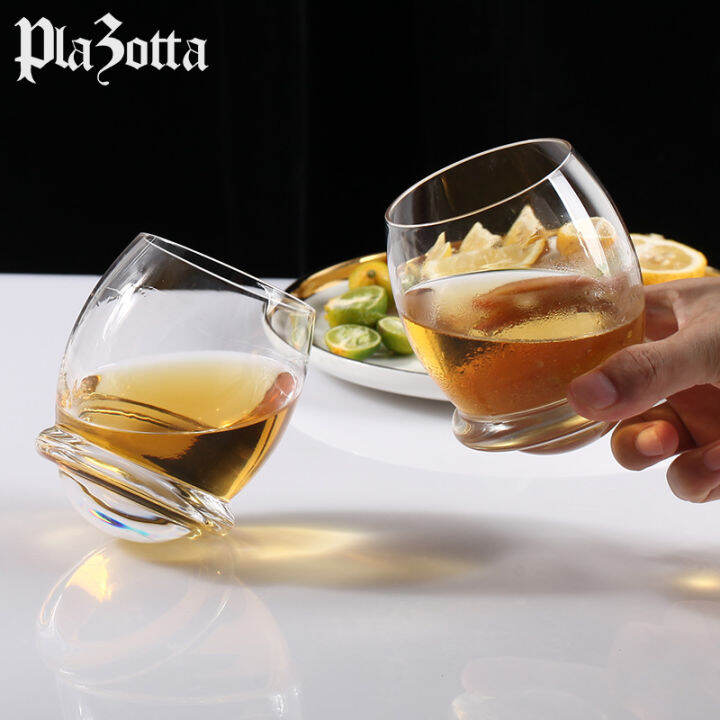 German Plazotta Conical Bottom Tumbler Glass Wine Glass Creative Crystal Glass Brandy Glass 4516