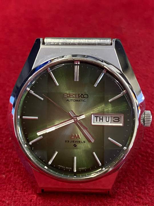 seiko-automatic-lm-23-jewels-ตัวเรือนสแตนเลส-นาฬิกาผู้ชาย-มือสองของแท้