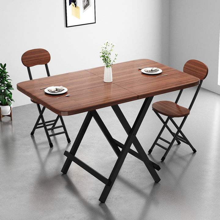 Folding Table Dining Table Household Small Apartment Rectangular Dining ...