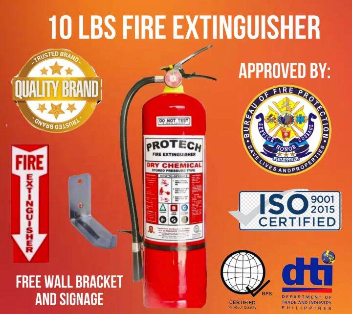 10 Lbs Protech Fire Extinguisher Lazada PH
