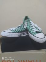 Converse all star wordmark ox white/green 9us 42.5eur 27.5cm ลิขสิทธิ์แท้มือ1ป้ายครบพร้อมกล่อง