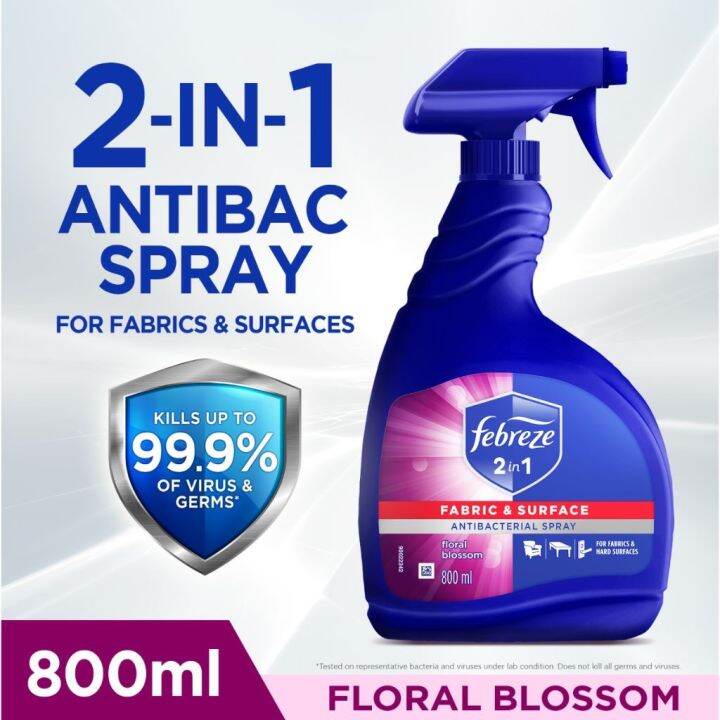 Febreze 2in1 (Floral Blossom Antibacterial Disinfectant Spray 800ML