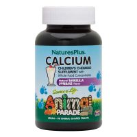 วิตามิน เด็ก NaturesPlus Source of Life Animal Parade Calcium แบบเคี้ยว แคลเซียม สำหรับเด็ก Nature s Plus