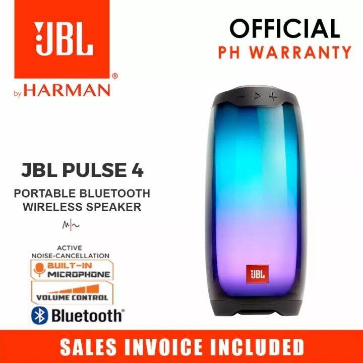 JBL Pulse 4 Wireless Bluetooth Speaker IPX7 Waterproof Deep Bass Stereo  Sound With Light Show Party | Lazada PH