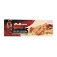 Walkers white chocolate and raspberry biscuits บิสกิตไวท์ชอคโกแลตผสมราสเบอรรี่ ขนาด 150g