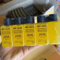 (แพ็ค 10 ชิ้น)AHA white หัวเชื้อเข้มข้น by MIMI White  AHA Original 30ml.