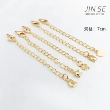 100pcs/lot 50mm 70mm Necklace Extension Chain Bulk Bracelet