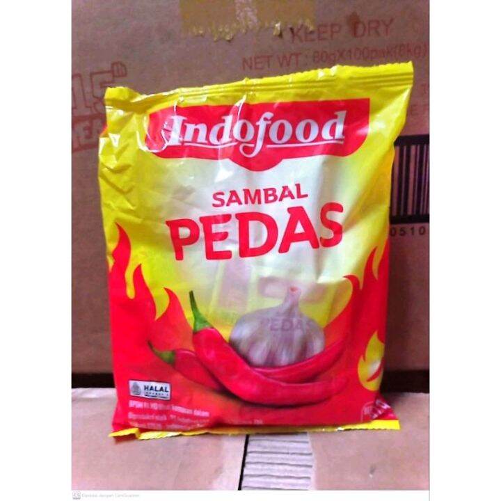 Indofood Sambal Pedas Sachet 24's | Lazada Indonesia